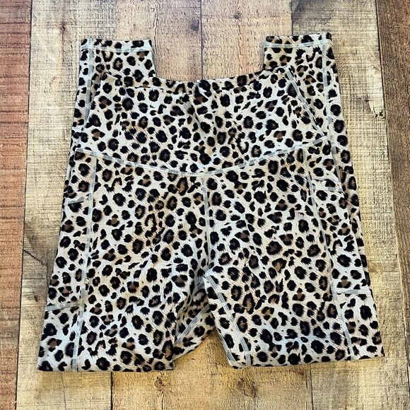 Colorful Koala Animal Print High Waist Leggings Large Leopard Activewear - Picture 4 of 4